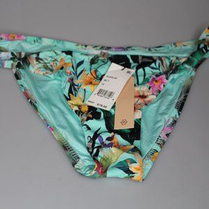 Nanette Lepore Women's Hipster Bikini, Green Bloomin Botanical, Size 12